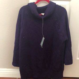 Purple knit sweater from Chicos